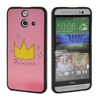 

MOONCASE Cute Pattern Soft Flexible Silicone Gel TPU Skin Shell Back ЧЕХОЛ ДЛЯ HTC One E8