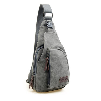 

Мужчины Холст Ретро сумка Messenger плеча Sling Военная Crossbody Грудь Сумки