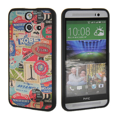 

MOONCASE Cute Pattern Soft Flexible Silicone Gel TPU Skin Shell Back ЧЕХОЛ ДЛЯ HTC One E8