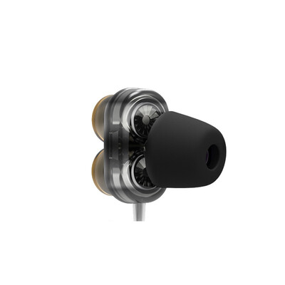 

Dual Driver Sport Earphone 35mm Jack Headset Hands Free with Mic Music Earphone for All Phone Pc