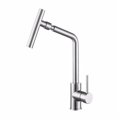 

304 Stainless Steel Kitchen Faucet Universal Swivel Sink Faucet