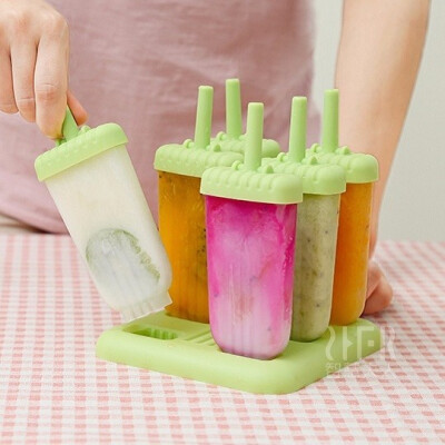 

Cntomlv Ice Cream Popsicle Molds Cooking Tools Rectangle Shaped Reusable DIY Frozen Ice Cream Pop Baking Moulds