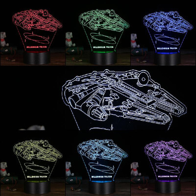 

3D LED Desk Lamp Illusion Colorful Plastic Base Table Night Light Multicolored Unique Shape Home Use Indoor Decoration Surprise
