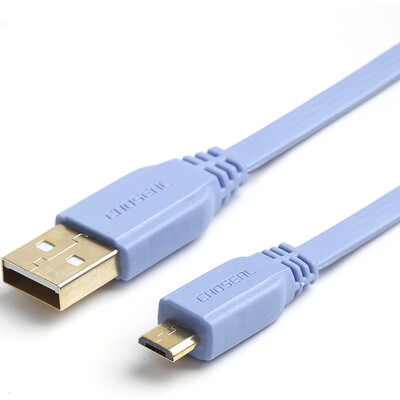 

Aurora (CHOSEAL) QC5305 USB2.0A / M-Mrcro / M 5p ультратонкий плоский телефон для зарядки данных 1,5 метра