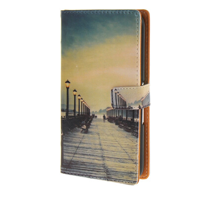 

MOONCASE чехол для Sony Xperia E4 Pattern series Leather Flip Wallet Card Slot Stand Back Cover