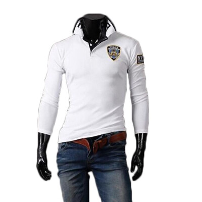 

Zogaa New Men's Polo Shirt Fashion Printing Slim Embroidery