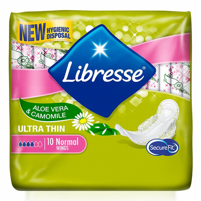 

light curve (Libresse) daily sanitary napkins 284mm 24 pieces of dry instantaneous suction leak-proof plastic shape of the amount of long-term use [European original import]