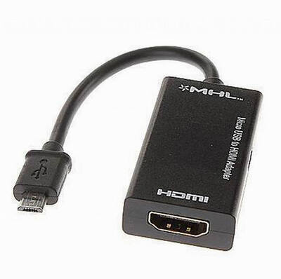 

Huayuan New Micro USB to HDMI MHL HDTV Cable Adapter For GALAXY S2 i9100/i9108/i9188/i997