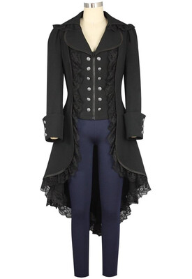 

Steam punk Tuxedo Gothic Vitoria ladys coat