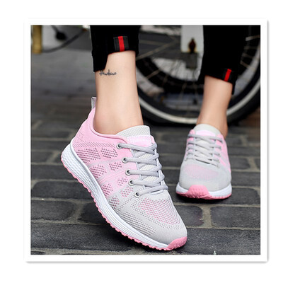 

2018 casual shoes tie college girls daily sports shoes breathable mesh casual shoes Korean version of the wild student lightweight