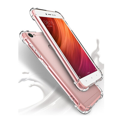 

Anti knock shockproof Soft Clear Cover Transparent TPU Silicone Skin Protection Bag Case For xiaomi Redmi Note 5A Pro Y1