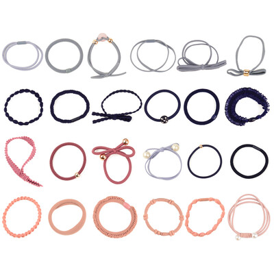 

Beauty skin simple rope rope 30 multi-color combination MF0603 high elastic rubber band hair ring rope rubber band tie rope hair accessories hair band