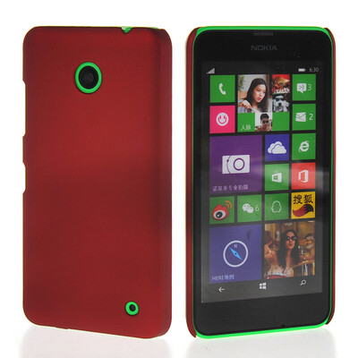 

MOONCASE Hard Rubberized Rubber Coating Devise Back чехол для Nokia Lumia 630 Red