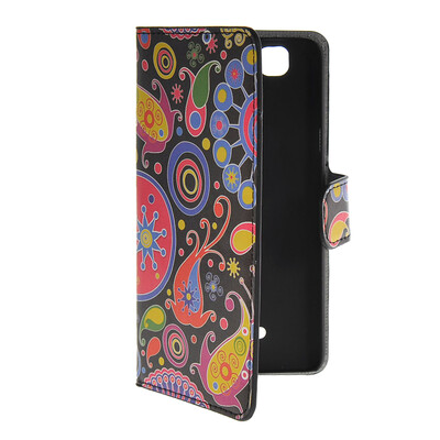 

MOONCASE U.S American Flag Leather Side Flip Wallet Card Slot Stand Pouch Case Cover for Wiko Rainbow / 4G