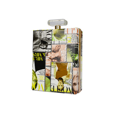

Fashion women handbag creative magazine clutch bag ladies evening bag luxury brand perfume bag lips clutch bag