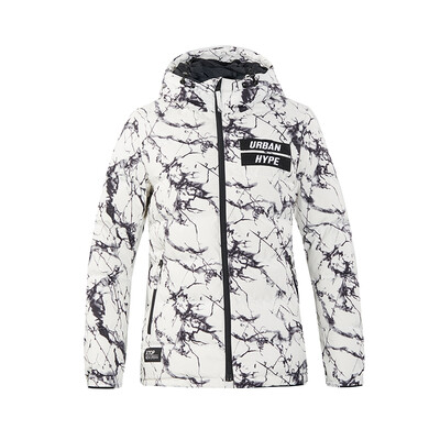 

Xtep womens down jacket 2018 winter new warm duck down hooded trend urban thick coat 882281992224 white 2XL