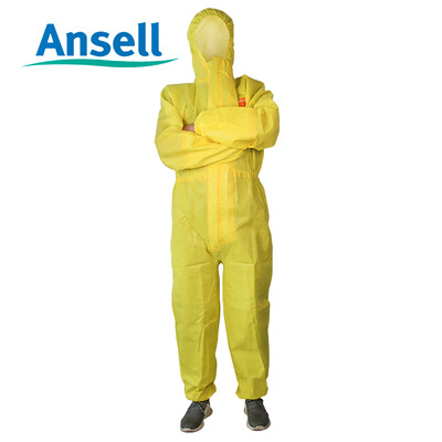 

Ansell MICS MICROCHEM3000 standard type jumpsuit overalls protective clothing anti-chemical biochemical protective clothing L code