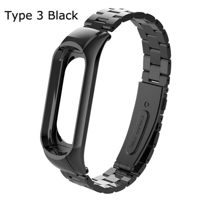 

Metal Strap For Xiaomi Mi Band 3 Bracelet Strap For Mi Band 3 Wrist Band MiBand 3 Smart Watch Strap Belt Stainless Screwless