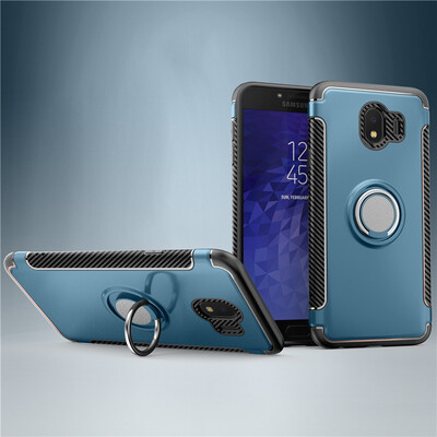 

Fecoprior Back Cover For Samsung Galaxy J4 2018 Case Car Holder Stand Hard PC Silicon Ring Suction Bracket Celulars