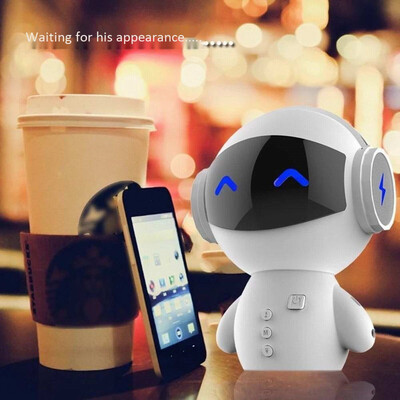 

Robot bluetooth stereo creative electronic gift mobile phone wireless card subwoofer speaker box