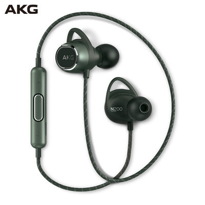 

AKG N200 WIRELESS In-Ear Wireless Bluetooth Headphones Magnetic Sports Headphones Reference Level HIFI Sound Quality Phone Can Call Coral Green