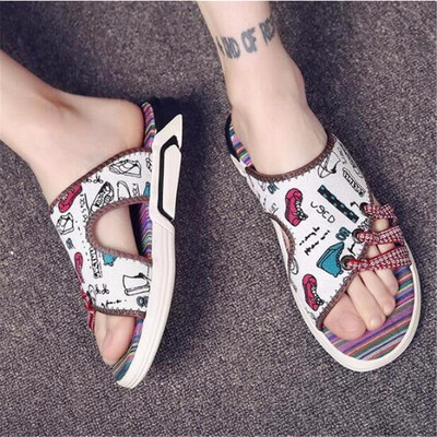 

2018 Summer Slippers Men Cool China Style Mens Sneaker Casual Sandals Skid-proof Camouflage Fashion Beach Shoes