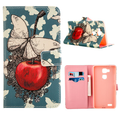 

MOONCASE Case for Huawei Ascend Mate 7 Flip PU Leather Fold Wallet Card Slot Kickstand Back Case Cover [Pattern series] /a08