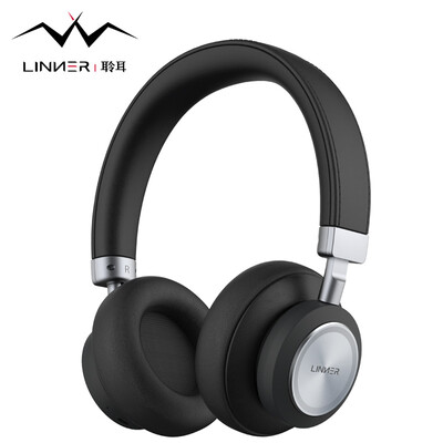 

LINNER NC90 Hi-Res Sound Quality Touch Control Wireless Bluetooth Headset Ear Type Feed Forward Mixing Active Noise Cancelling HeadphonesHeadset Cool Black