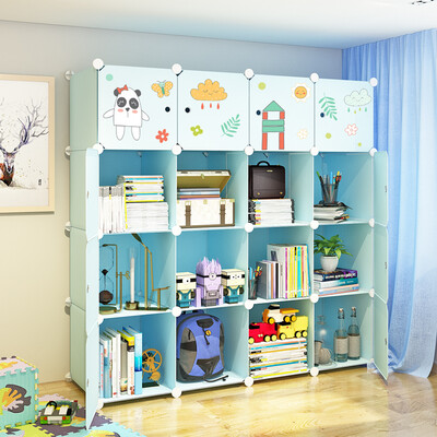 

ANERYA storage cabinet drawer plastic non-wood simple wardrobe closet childrens toy locker combination quilted storage box