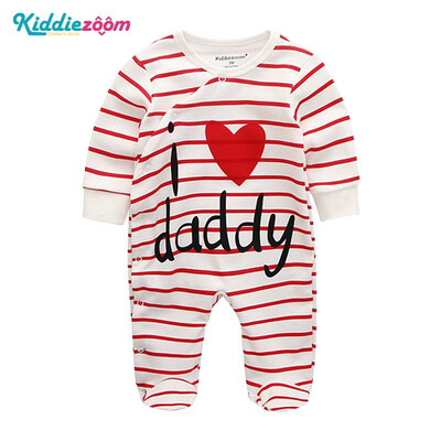 

Kiddiezoom Jumpsuit Long Sleeve Spring Autumn Baby Rompers Cotton Newborn 0-12Months Baby Clothes Stars Stripes Baby Supplies