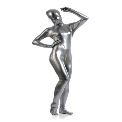 

24 Hrs Shipped Out Womens Metallic Full Bodysuits Sexy Tights Suits Women Halloween&Stage Performance Fancy Dress
