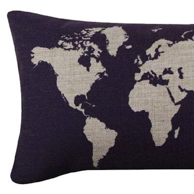 

UpperX black linen color World Covers Cushion Covers