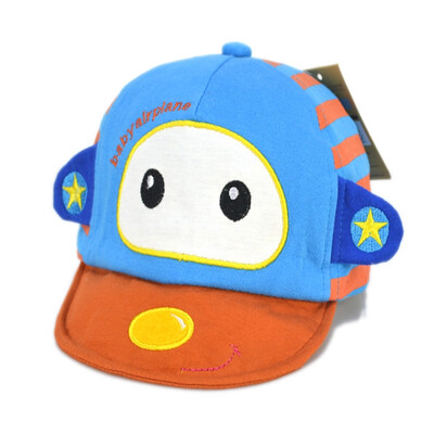 

Buebos Ninos Unisex Girl Boy Toddler Baby Korean Catoon Windmill Aircraft Baseball Beanie Cap Hat Sunhat