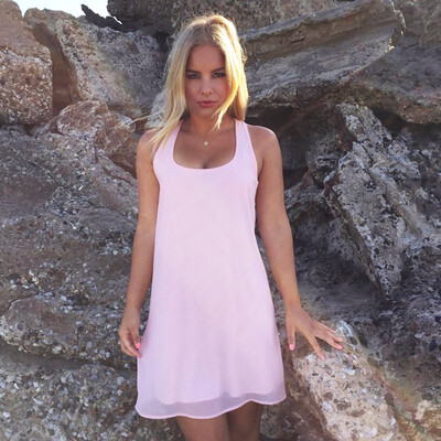 

Summer dress women 2016 summer style casual sundress plus size women clothing beach dress women chiffon