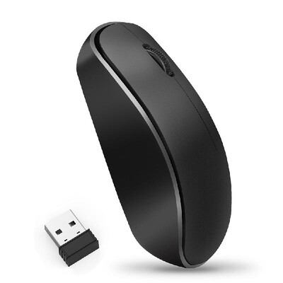 

24G 1600 DPI Wireless Portable Mobile Mouse 3-Button USB Optical Mouse with USB Receiver High-definition Optical Sensor for PC La