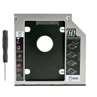 

2nd SATA Hard Drive HDD SSD Enclosure Caddy for HP 250 255 450 470 G4 G5 G6 GUD1N DVD ODD 95mm