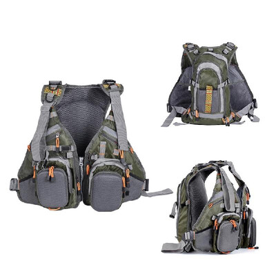 

Breathable Jacket Lixada 3 In 1 Mesh Fly Fishing Vest And Backpack Breathable Outdoor Fishing Safety Life Jacket Fisherman Utility
