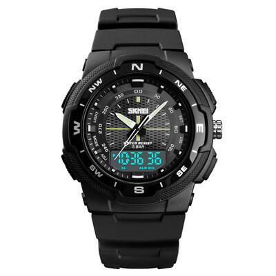 

Time beauty skmei smart watch mens multi-function Bluetooth electronic watch student sports watch 1440 black