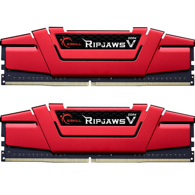 

(G.SKILL) Ripjaws V Series DDR4 3000 Частота 32 ГБ (16 Гб × 2) Установка настольной памяти (Ferrari Red)