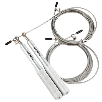 

Kaisheng KANSOON adult student competitive exercise pattern multi-purpose adjustable steel wire rope skipping rope a pair of handle double jump rope handle metal silver