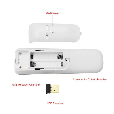 

Mini i7 24G Mini Wireless Air Mouse Remote Combo w USB Port for TV BOX PC A1N1