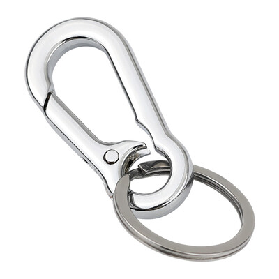 

Jinda Japan&the United States RIMEI mens car key ring stainless steel creative key ring ring surface chrome to send boyfriend birthday gift RMA270