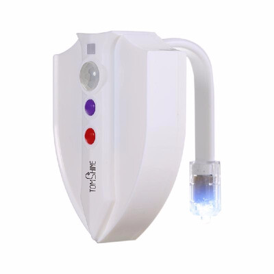 

Tomshine RGB 8 Colors 2 Modes LED IP65 Flexible Toilet Seat Night Lamp Photosensitive Sensor Motion Activated UV Germicidal Steril