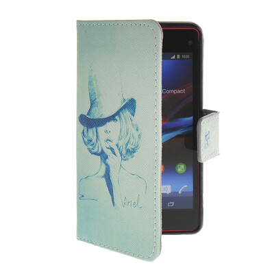 

MOONCASE Pattern Style Leather Side Flip Wallet Card Slot Pouch Stand Shell Back ЧЕХОЛ ДЛЯ Sony Xperia Z1 Compact (Mini)