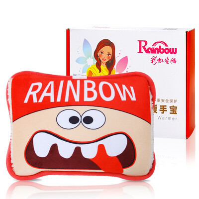 

Rainbow hand warmers hot water bottle electric heating hand warmers warm water bag warm baby charging