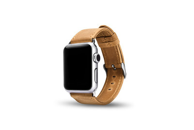 

New crazy horse Vintage Watchband For Apple Watch iwatch 38mm Wrist Band Bracelet Brown coffee Leather Strap Watch Accessorie