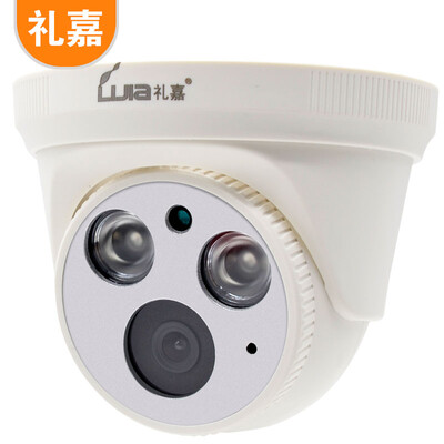 

Lijia LJ-NB202 HD 2 million pixel network surveillance camera 1080P HD picture quality camera infrared night vision 30 meters monitor engineering probe hemisphere double lamp 4mm