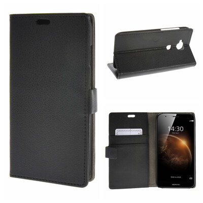 

MOONCASE ЧЕХОЛ ДЛЯ Huawei Ascend G8 High quality Leather Flip Wallet Card Holder Bracket Back Pouch Black 01