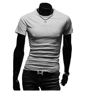 Zogaa New Mens T-Shirt Fashion Sports Round Collar