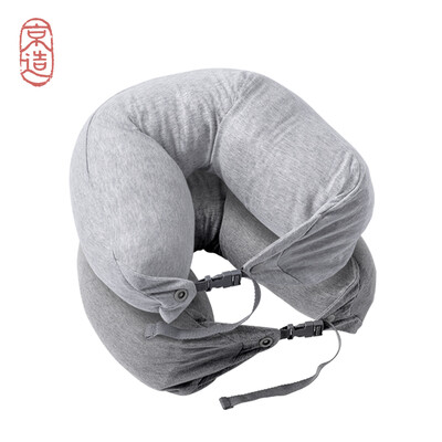 

JZAO natural latex&cotton travel pillow for neck dark gray
